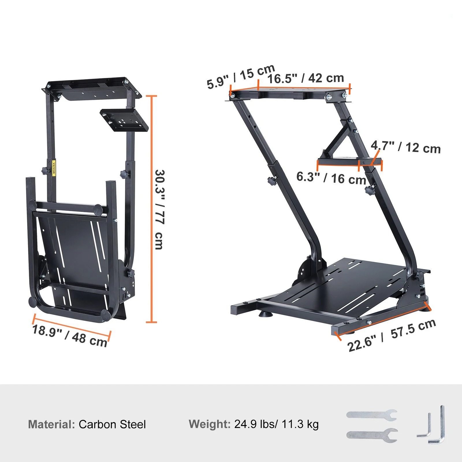 Pc Gaming Setup - Adjustable Racing Simulator Cockpit Mount‑SIHAO Steering