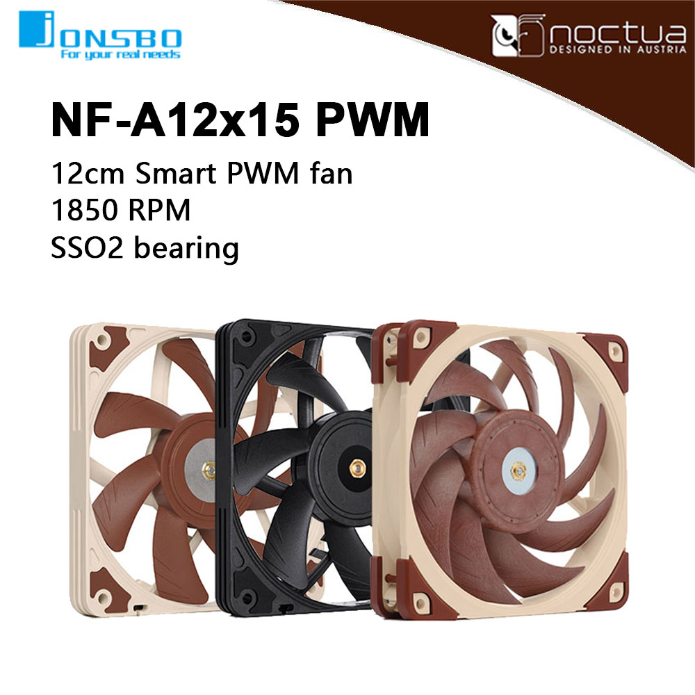 Pc Case Fan - Noctua NF-A12x15 PWM Chromax.black.swap 120mm ultra-thin