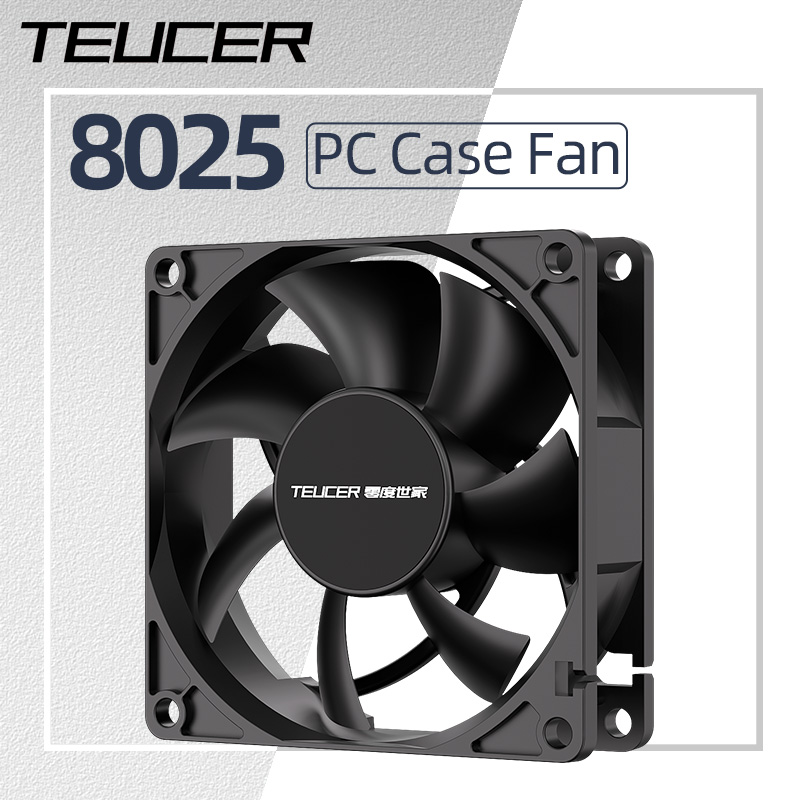 Pc Case Fan - Teucer 8025 PC Case Fan 12V