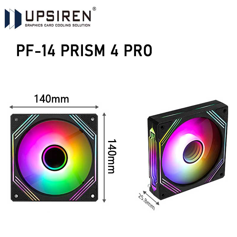 Pc Case Fan - UPSIREN PF-14 PRISM 4PRO Computer Chassis