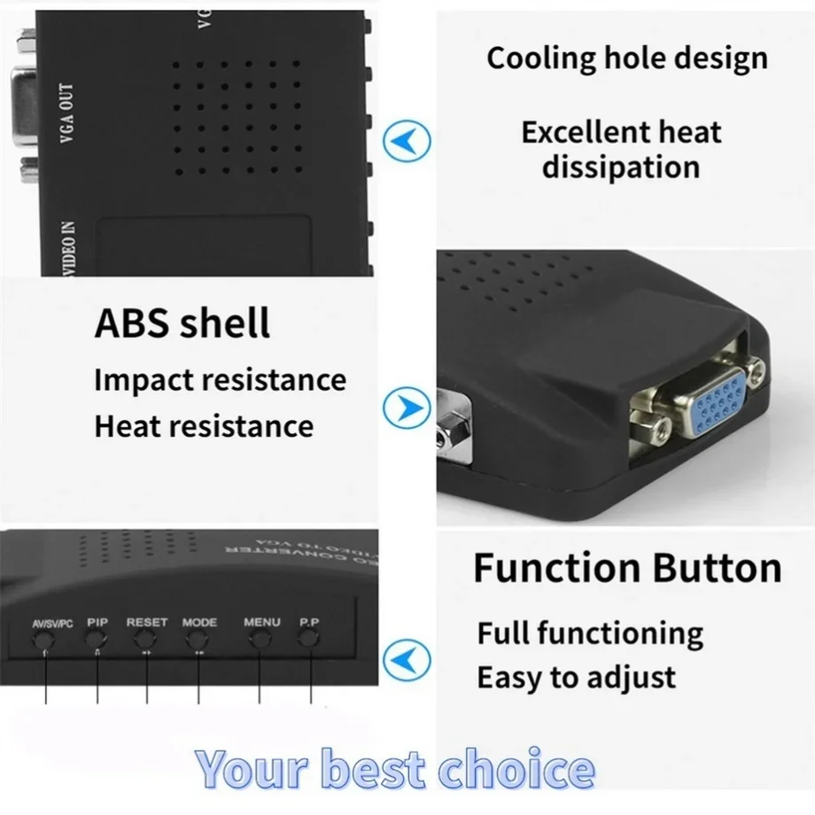 PzzPss BNC S-Video VGA to VGA  - огляд і ціна Pc Gaming Vr