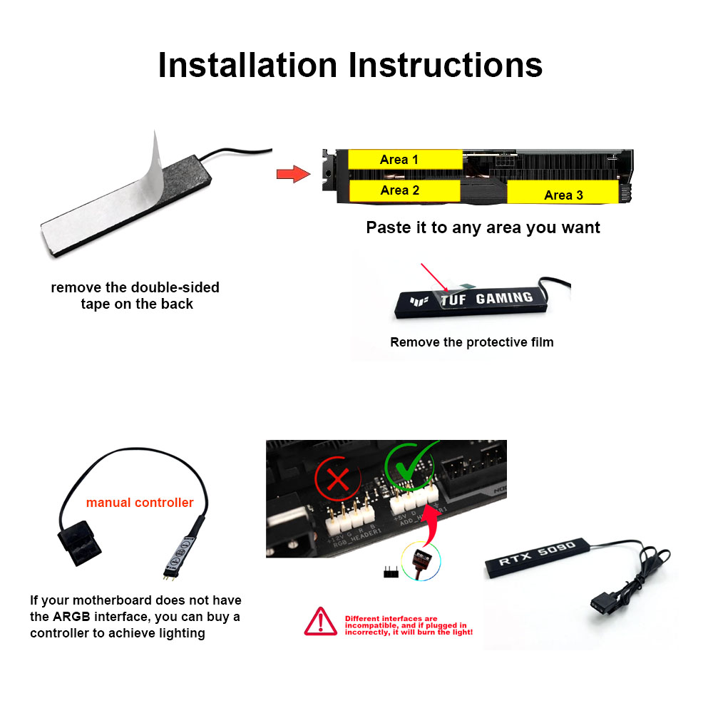 Video Card Lighting Panel For  - огляд і ціна Pc Gaming Rtx 5090