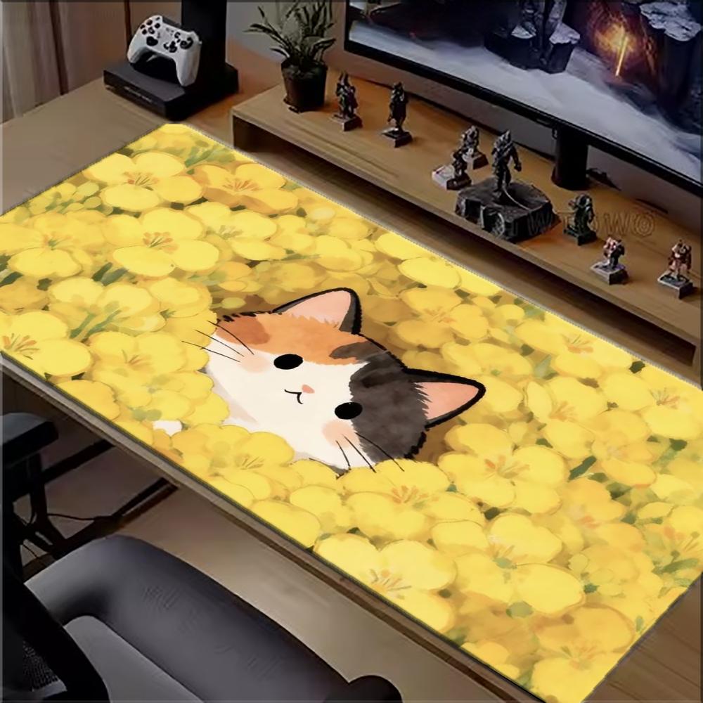 Cute Calico Cat In Yellow Flow - огляд і ціна Pc Gaming Yellow