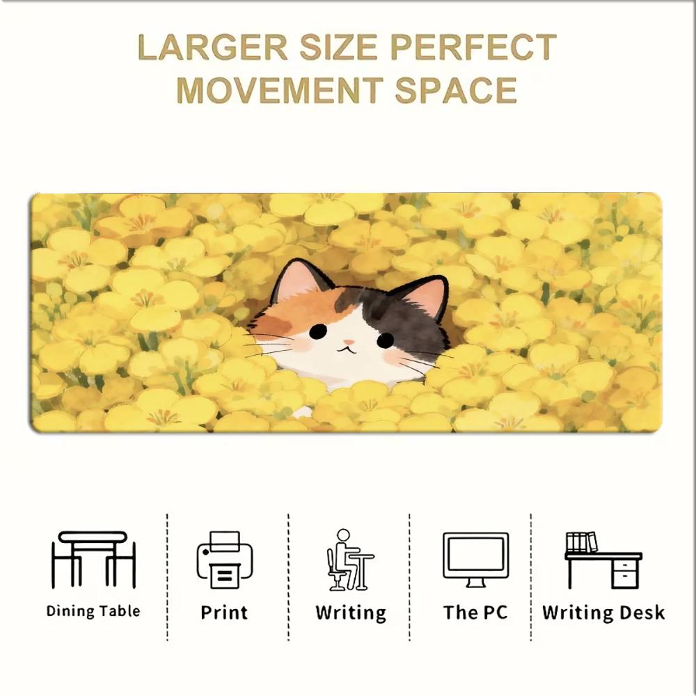 Cute Calico Cat In Yellow Flow - огляд і ціна Pc Gaming Yellow