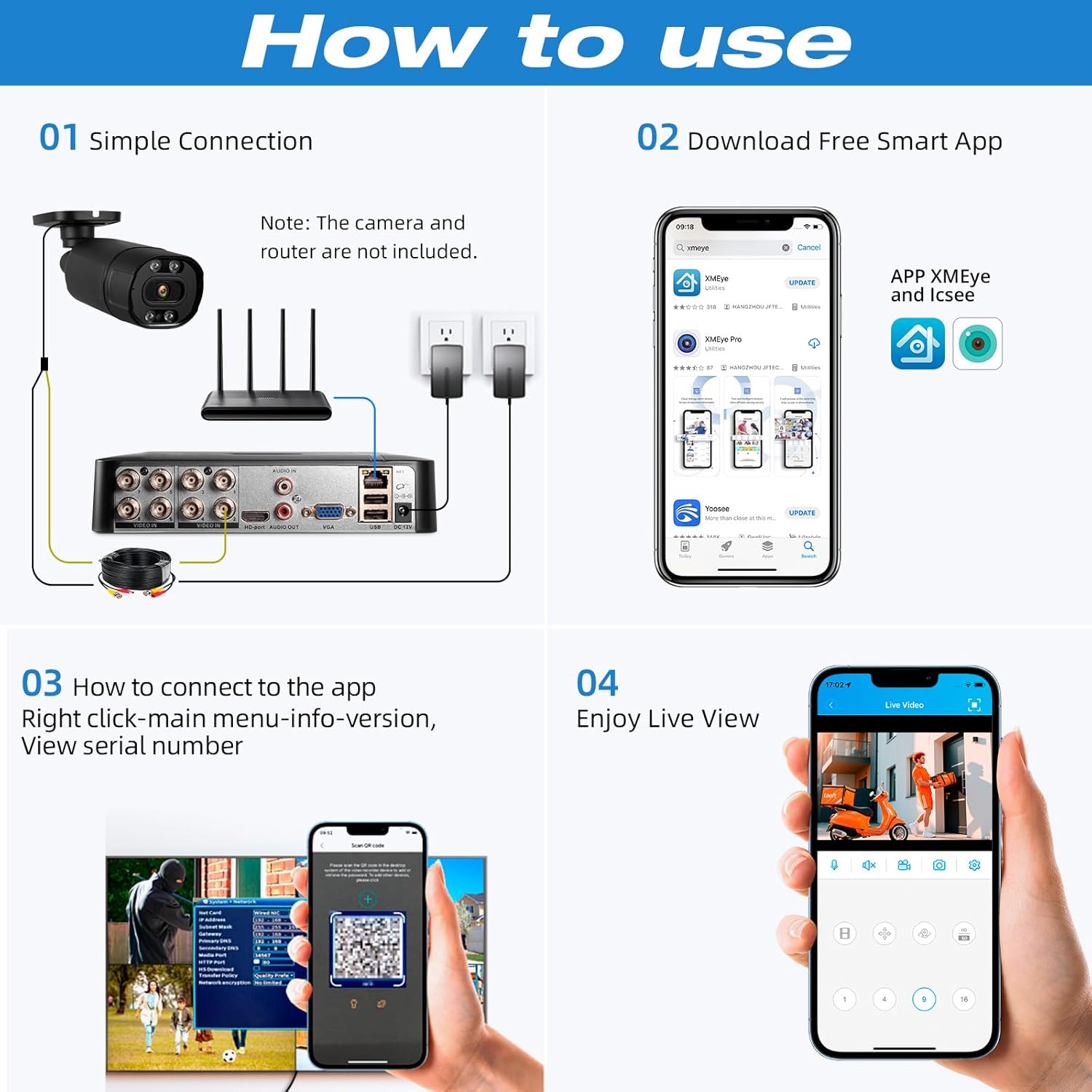 4CH 8CH mini CCTV Surveillance - огляд і ціна Pc Gaming Vr