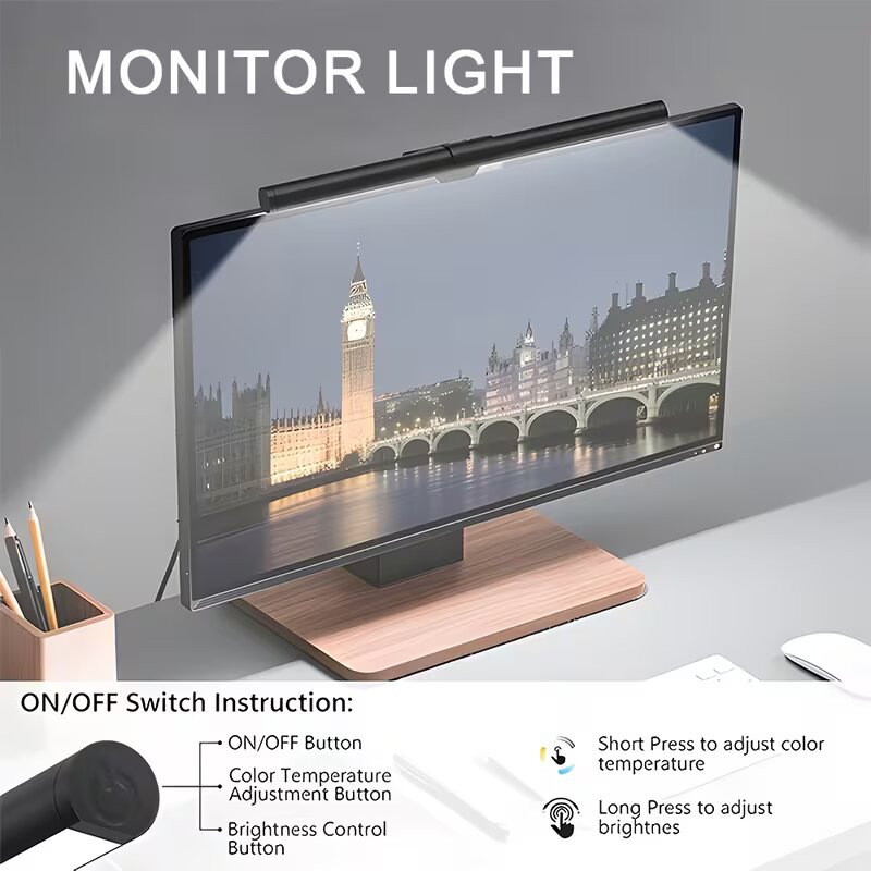 RGB LED Monitor Light Strip St - огляд і ціна Pc Gaming Yellow