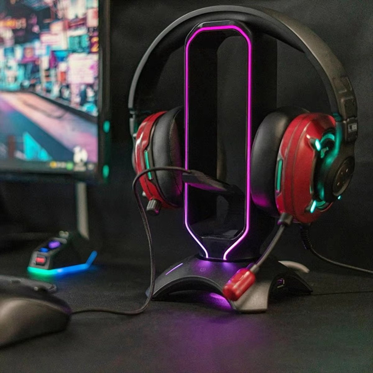 Stable- RGB Gaming Headphone S - огляд і ціна Mouse Bungee Holder