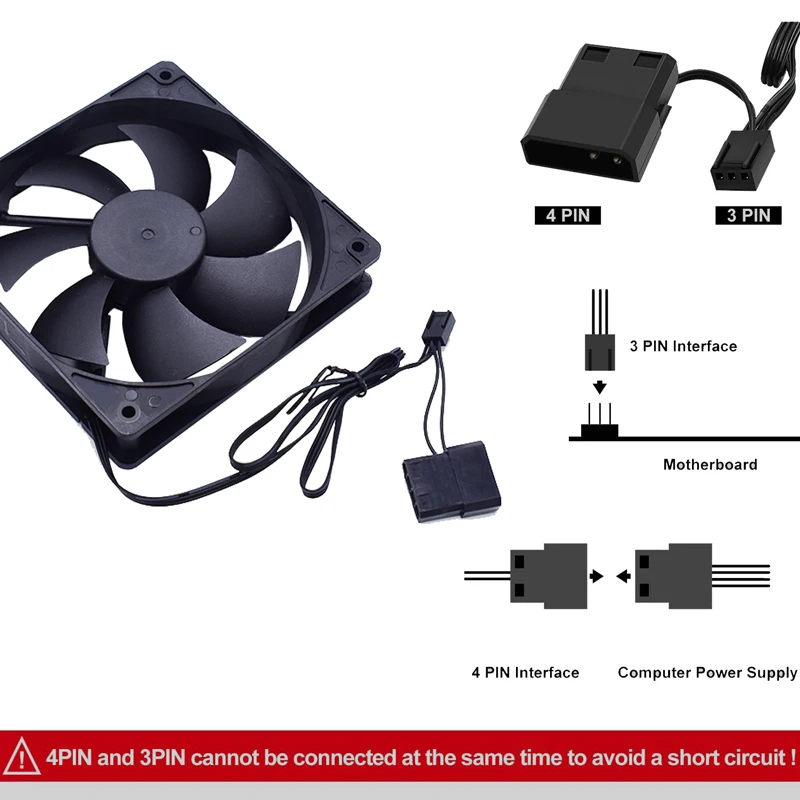 80 90 120mm Silent Computer Fa - огляд і ціна Pc Case Fan