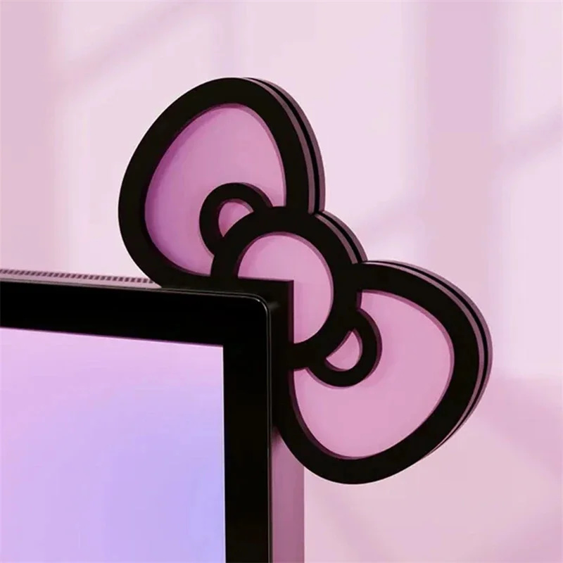 Kawaii Pink Acrylic Bow Monito - огляд і ціна Pc Gaming Setup
