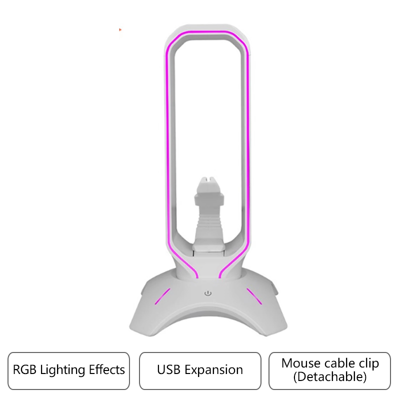 RGB Gaming Headphone Stand wit - огляд і ціна Mouse Bungee Holder
