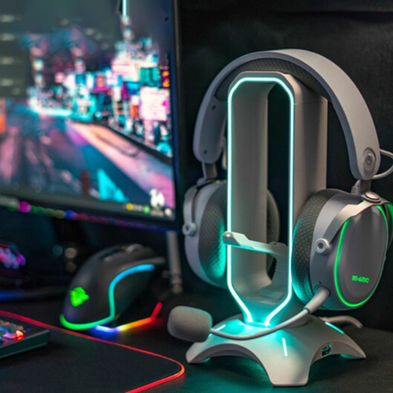 RGB Gaming Headphone Stand wit - огляд і ціна Mouse Bungee Holder