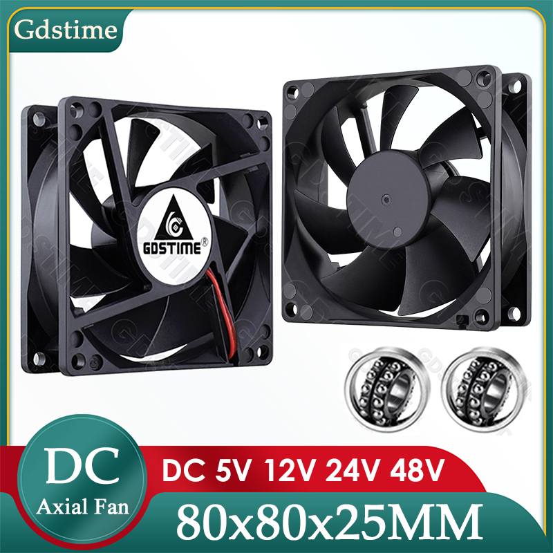 Gdstime DC 5V 12V 24V Fan 80mm - огляд і ціна Pc Case Fan