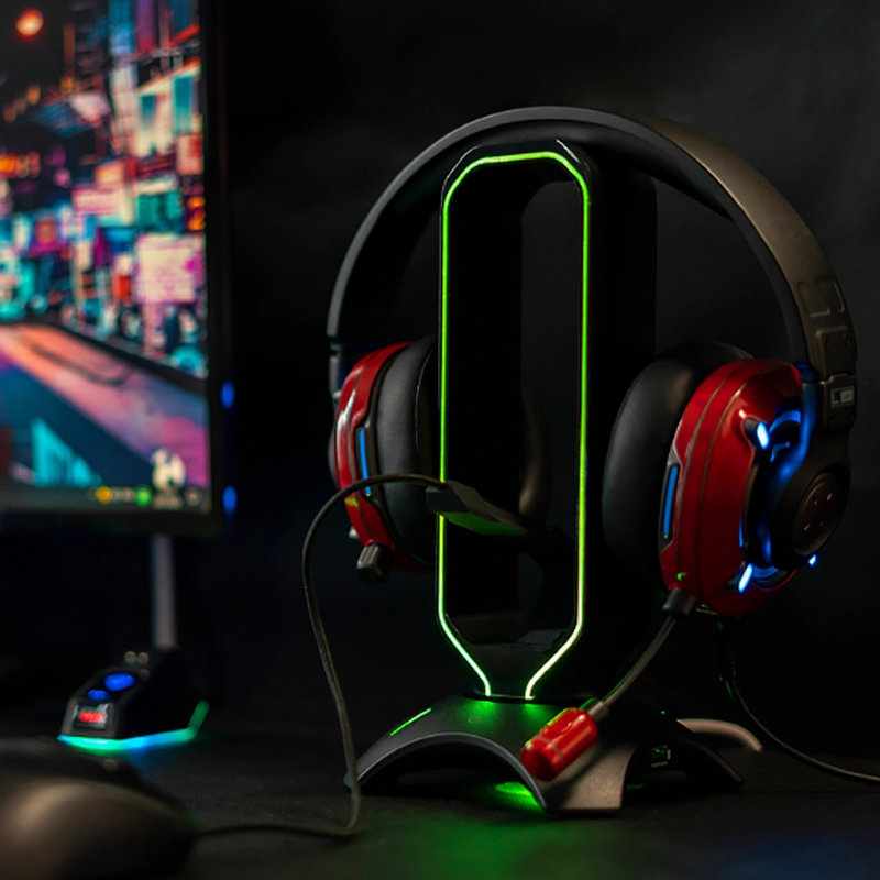 RGB Headset Stand with Mouse B - огляд і ціна Mouse Bungee Holder