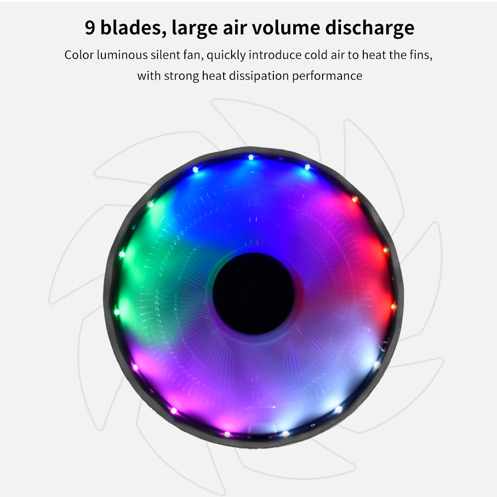 TISHRIC CPU Cooler Fan RGB PWM - огляд і ціна Pc Case Fan