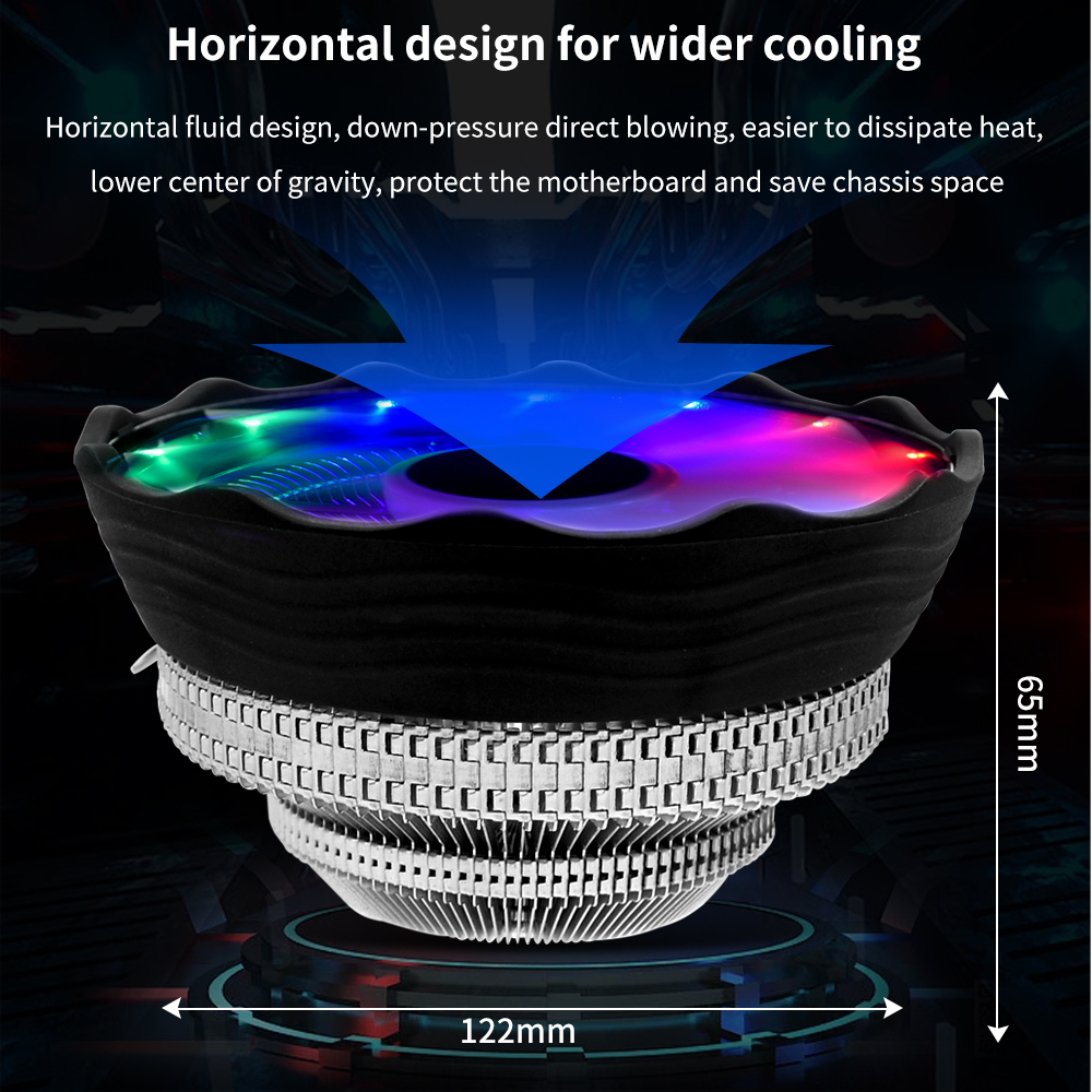 TISHRIC CPU Cooler Fan RGB PWM - огляд і ціна Pc Case Fan