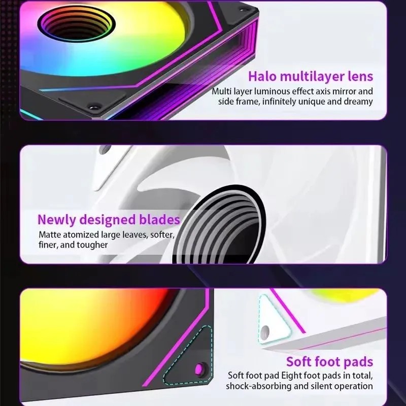 LDPCSJ Prism 7 PRO ARGB PC Cas - огляд і ціна Pc Case Fan