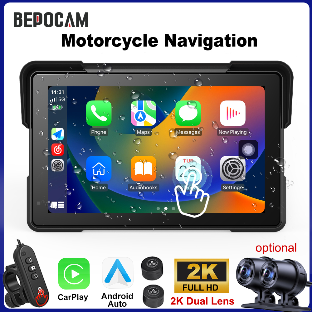BEPOCAM 5/7'' Carplay Motorcyc - огляд і ціна Pc Gaming Vr