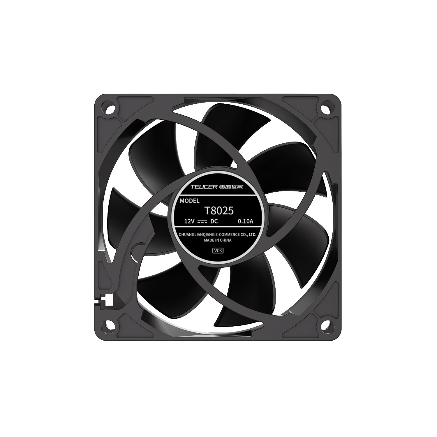Teucer 8025 PC Case Fan 12V  B - огляд і ціна Pc Case Fan
